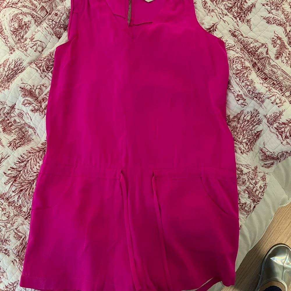 Amanda Uprichard Fuchsia Sleeveless Romper